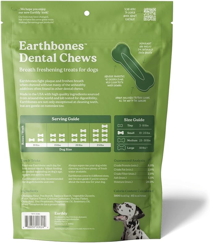 Earthbones Dental for Tiny Dogs, 90ct (3pk)
