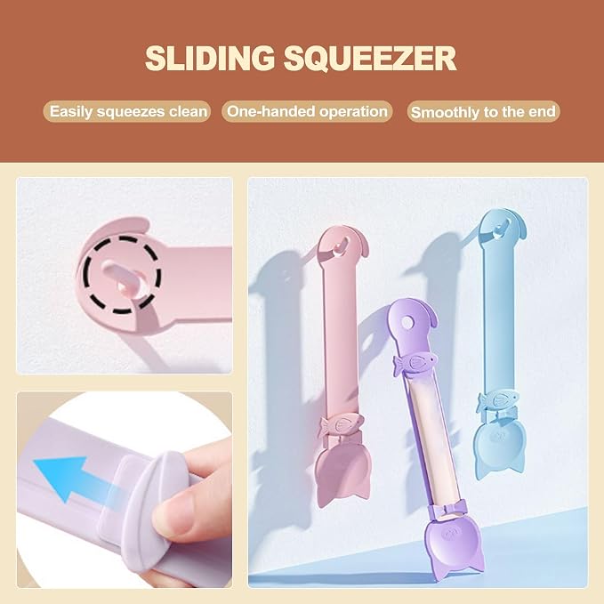 3 Pack Cat Strip Feeder Squeeze Spoon for Wet Food Lickable Treats Dispenser Plastic Cat Feeding Tool for Liquid Snacks Pet Grooming Training Reward Supplies