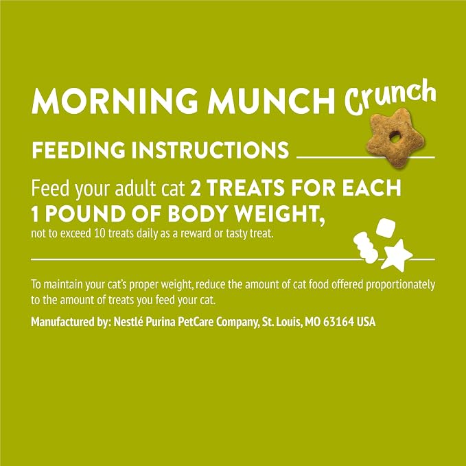 Purina Friskies Party Mix Morning Munch Crunch Egg, Bacon and Cheese Flavors Cat Treats - 30 oz Canister
