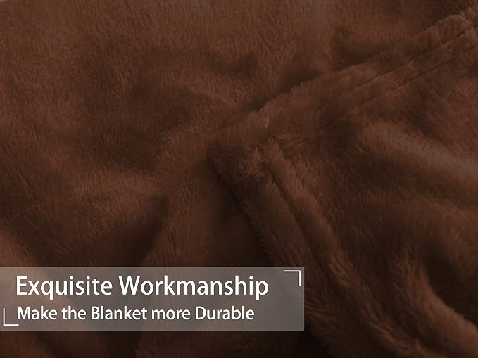 iMaylex Soft Puppy Flannel Fleece Blanket for Pet Dog Cat, Plush Microfiber, Cozy and Lightweight, Coffee, Pet, 19 x 27 inch (50 x 70 cm)