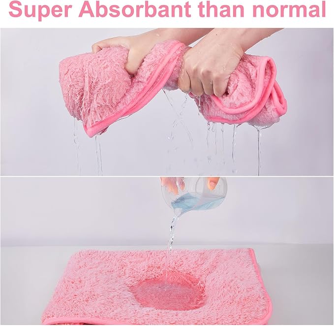 Bienbee Dog Bathrobe, Quick Drying Super Absorbent Pet Robes for Small Medium Large Dogs, Drying Coat for After Bath & Swim, Warm & Cozy Dogs Towels, Dog Puppy Bath Supplies, Pink XL