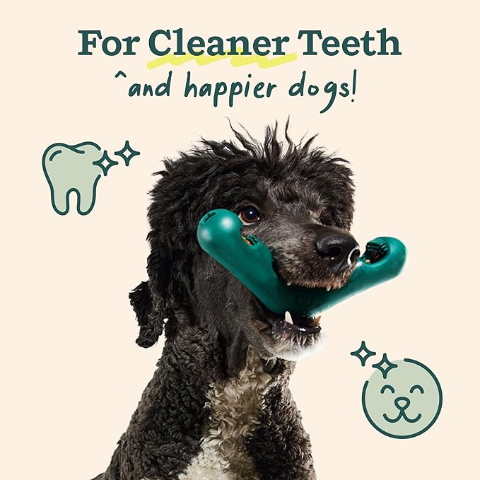 WOOF - Bite n' Brush Refills Treats for the Dog Toothbrush Toy - Scrub Plaque and Tartar from Your Dog's Teeth and Mouth - Dog Dental Sticks - 36 Refills - Chicken - 2 Pack