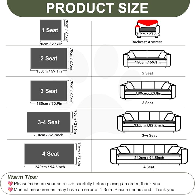 OTOB Couch Covers for 3 Cushion Sofa Pet Friendly Washable, All Seasons Non Slip Plush Fuzzy Sofa Covers, Geometric Jacquard Soft Cozy Dog Bed Mat Sofa Slipcovers Protector (Dark Gray, 27.6" x 82.7")