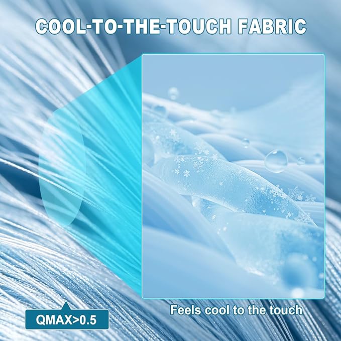 GOLOPET Large Dog Cooling Mat with Pillow, 36x24in | Polymer Ice Silk Fabric,Upgrade The Heat Dissipation Structure,Soft PP Cotton Filling Material