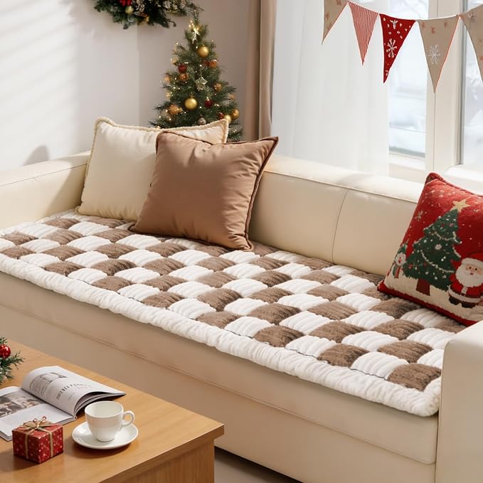 Couch Cushion Cover for dogs Sofa Cover Washable Pet Love Seat Couch Covers for Sofa Slipcovers Couch Protector Blanket for Dog Sofa Cushion Covers for Pet Washable Pad Dark Brown 70x180cm/27.6x70.9in