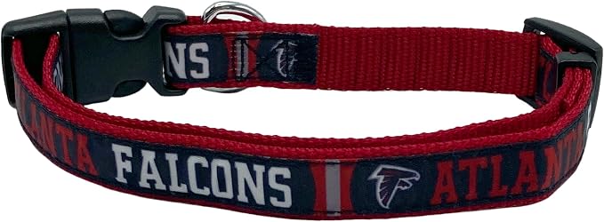 Pets First NFL Atlanta Falcons Licensed PET COLLAR, Medium - Heavy-Duty, Strong, and Durable Dog Collar. Available in 31 Football Teams and 4 Sizes