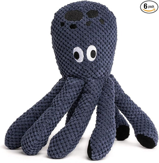 fabdog Floppies Plush Dog Toy - Cute & Durable Squeaky Dog Toys - Best Squeak Toy for Puppies and All Breeds | Ideal Pet Gift| Large Octopus