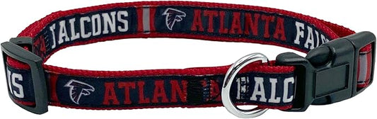 Pets First NFL Atlanta Falcons Licensed PET COLLAR, Medium - Heavy-Duty, Strong, and Durable Dog Collar. Available in 31 Football Teams and 4 Sizes
