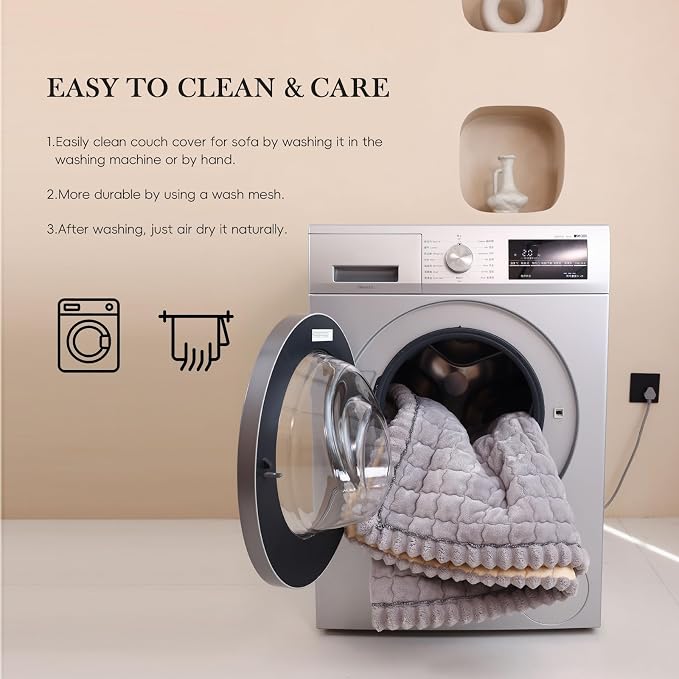Couch Covers for 3 Cushion Couch Sofa Pet Friendly,Non-Slip Sofa Cover Washable