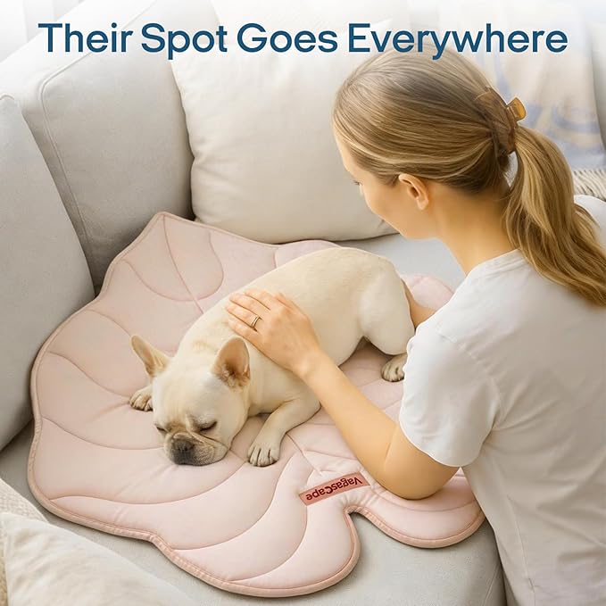 Vagascape Dog Cooling Mat, Washable Pet Cooling Mat, 35" x 33" Thick & Durable Large Cooling Mat for Dogs, Portable Foldable Premium Cooling Pad for Indoor, Outdoor, Travel, Camping, Patio and Beach