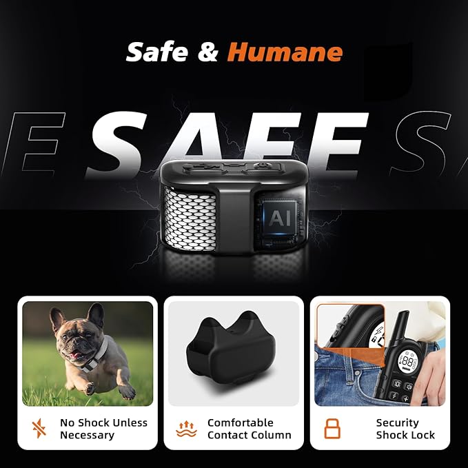 Ultra Compact Dog Shock Collar, Lightest Dog Training Collar with Remote for Small Dogs 5-30lbs & Medium Dogs/Puppies, Waterproof, Rechargeable, 1300ft Range (White Black Dot&Small)