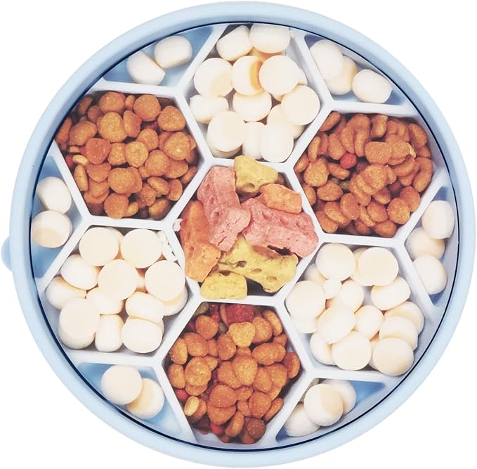 Mr. Peanut's Interactive Slow Feed Dog Bowl, Fun Healthy Bloat Stop Feeder (Small)
