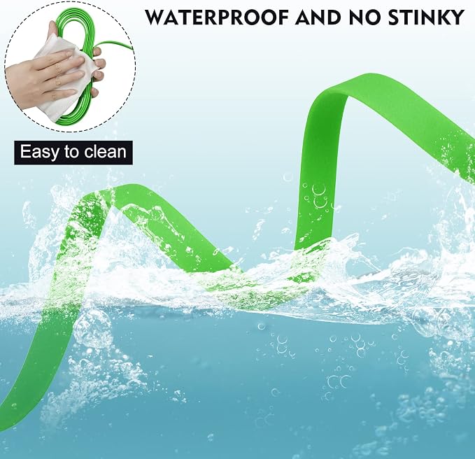 Waterproof Long Leash Durable Dog Recall Training Lead Great for Outdoor Hiking, Training, Yard, Beach and Swimming (Green, 50ft)
