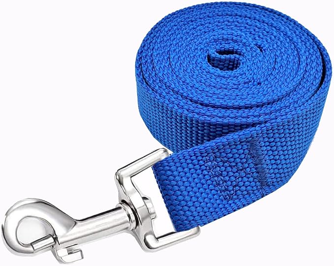 Strong Nylon Dog Leash, 4FT/ 5 FT/ 6FT Dog Leashes for Medium Large Dogs(5FT, Blue)