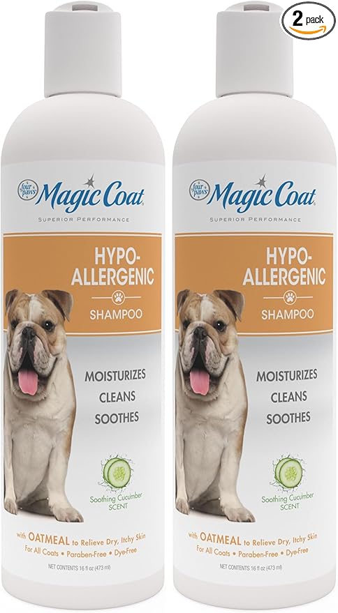 Four Paws Magic Coat Dog Shampoos for Dogs, Dog Grooming Supplies, Dog Bathing Supplies, Made in USA (Pack of 2)