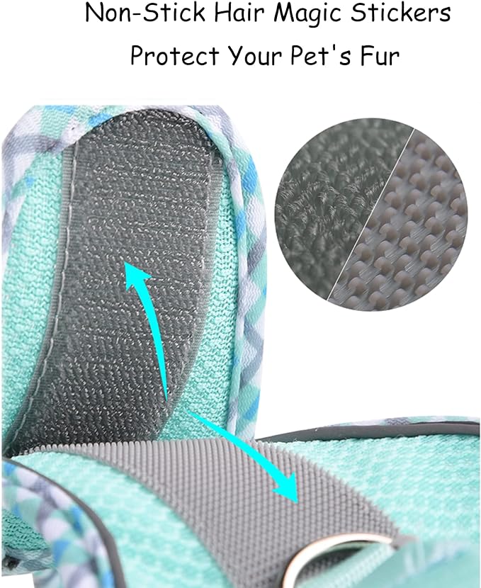 Petank Dog Harness for Small Medium Dogs No Pull, Puppy Harness and Leash Set, Step in Dog Harness for Walking, Running, Training, Small Dog Vest, Medium Dog Vest (Light Blue, M)