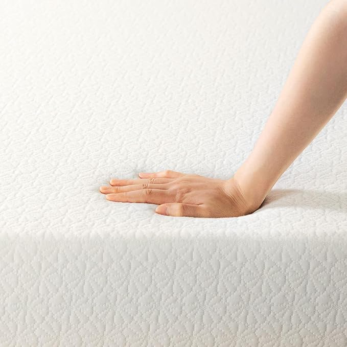 Best Price Mattres 6 inch Twin Mattress XL Long, Bed-In-A-Box, Green Tea Memory Foam,White