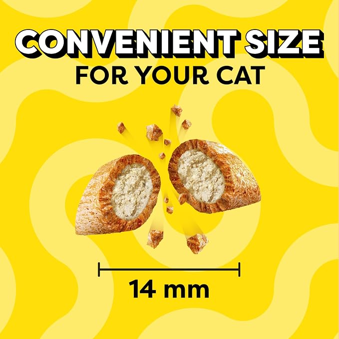 Temptations Jumbo Stuff Crunchy and Soft Cat Treats, Tempting Tuna Flavor, 2.5 oz. Pouch (Pack of 12)