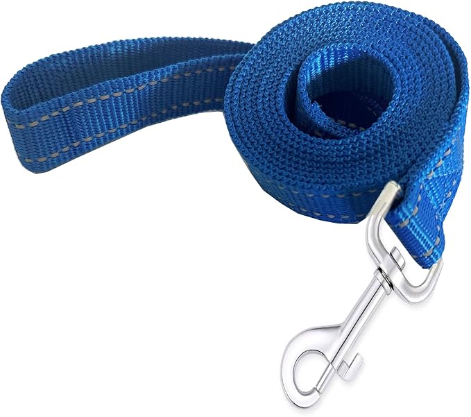 Reflective Dog Leash 7Ft /8 Feet Long, 1 Inch Wide, for Small and Medium Dogs