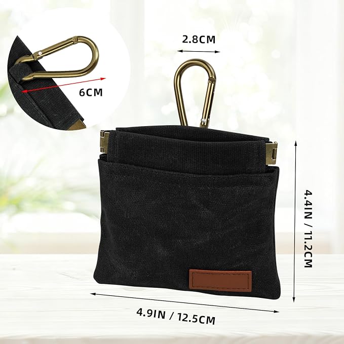 1 Pcs Pocket Pet Training Pouch,Dog Treat Pouch for Portable Pet Dog Walking Bag for Travel or Outdoor Use (Black)