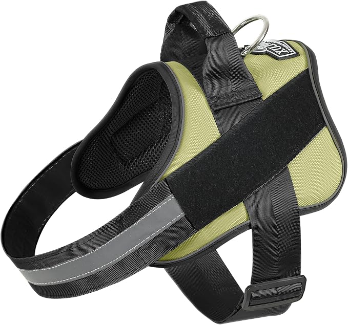 Dog Harness, No-Pull Reflective Dog Vest, Breathable Adjustable Pet Harness with Handle for Outdoor Walking - No More Pulling, Tugging or Choking