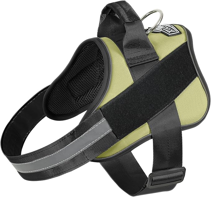 Dog Harness, No-Pull Reflective Dog Vest, Breathable Adjustable Pet Harness with Handle for Outdoor Walking - No More Pulling, Tugging or Choking