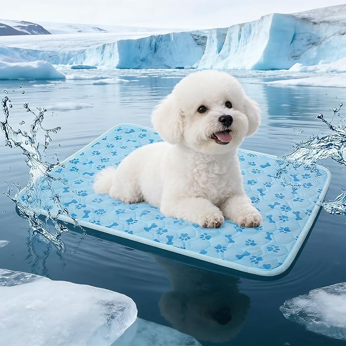 Dog Cooling Mat, Pet Cooling Mat for Dogs and Cats, Portable Summer Dog Cool Pad,Cool Bed for Pets, Premium Pet Cool Blanket for Summer