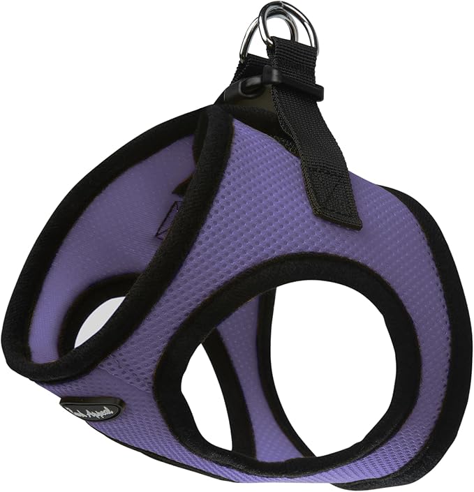 Bark Appeal Lavender Step-in Dog Harness for XS to Small Sized Pets – Updated Sizing, Re-Measuring is Essential – Soft Vest Harness – Anti-Choke with Adjustable Strap & Heavy Duty Clip – S