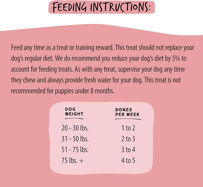 Ultra Chewy Yogurt with Strawberry Double Treat Bones: Long-Lasting Dog Treats Made in USA for Large and Small Breeds, Highly Digestible (12 Count)