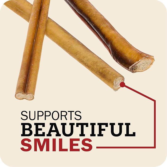 Redbarn Pet Products All Natural 8"-12" Bully Sticks for Medium/Large Dogs - Healthy Long Lasting Chews Variety Party Pack - 100% Beef Single Ingredient Low Odor Rawhide Free - 1lb