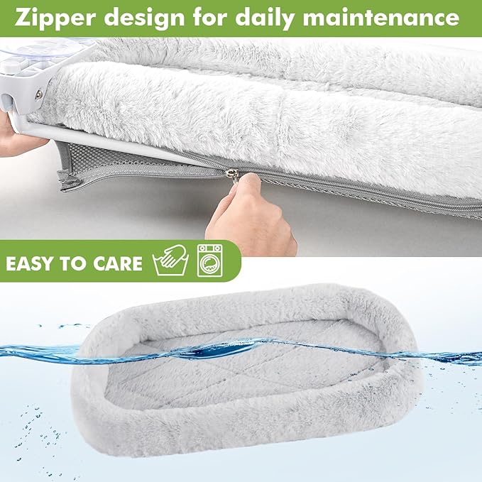 Zoratoo 2PC Cat Window Perch with Bolster Foldable Cat Hammock Cushion Bed for Window with Metal Frame, Large Suction Cups Cordless Window Resting Seat for Indoor Cats (Cushion Bed, 2PC)