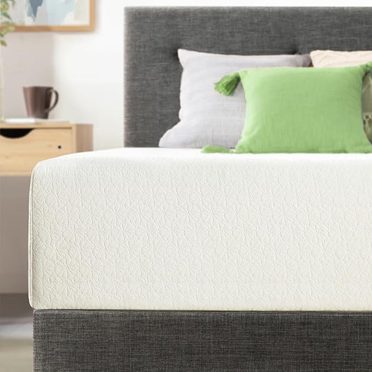 Best Price Mattress 12 inch Twin Mattress Bed-In-A-Box, Green Tea Memory Foam, White