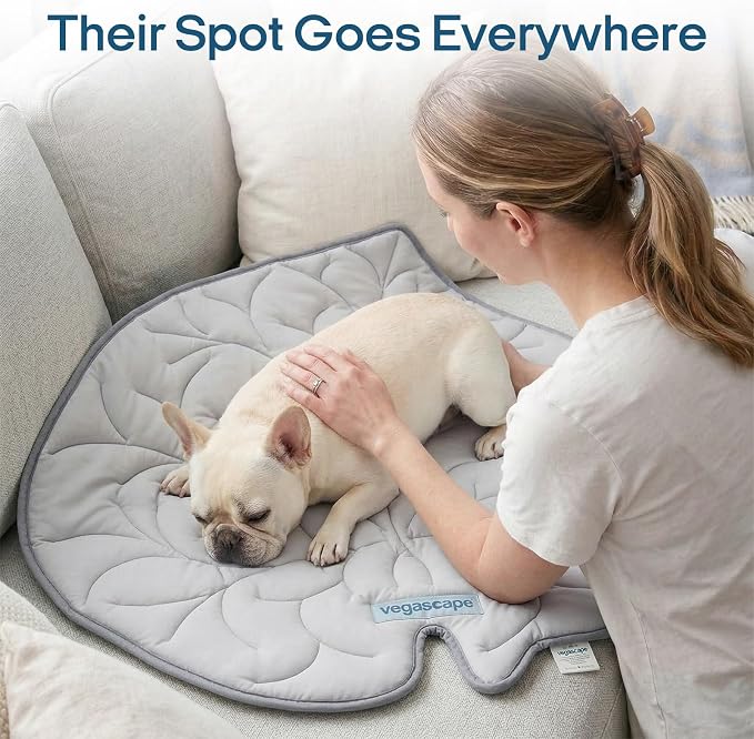 Vagascape Dog Cooling Mat, Washable Pet Cooling Mat, 55" x 45" Thick & Durable Large Cooling Mat for Dogs, Portable Foldable Premium Cooling Pad for Indoor, Outdoor, Travel, Camping, Patio and Beach