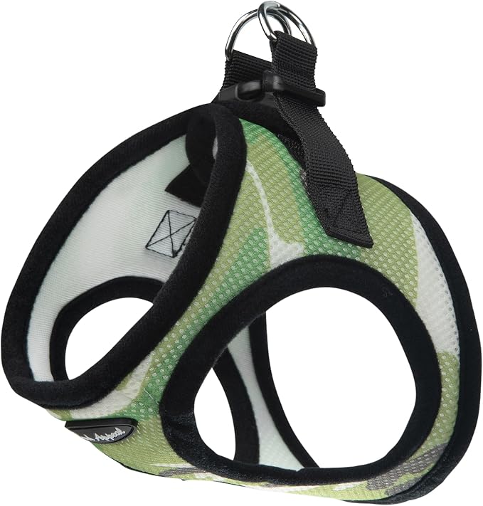 Bark Appeal Green Camo Step-in Dog Harness for 2XL to 3XL Sized Pets – Updated Sizing, Re-Measuring is Essential – Soft Vest Harness – Anti-Choke with Adjustable Strap & Heavy Duty Clip – XXXL