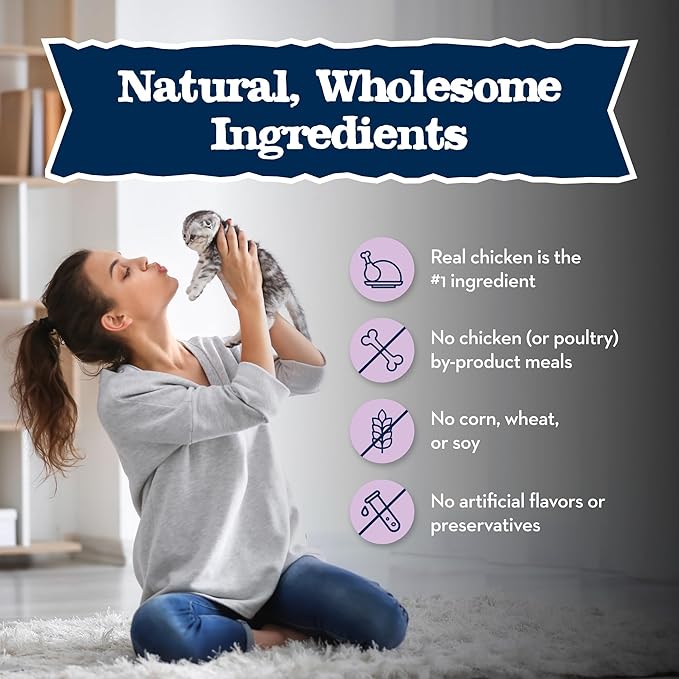 Blue Buffalo Baby Blue Natural Kitten Wet Cat Food, Healthy Growth Formula with DHA, Chicken Recipe Multi-Pack, 3-oz. Cans (Pack of 24)