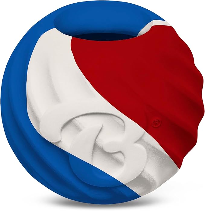 Benebone Durable Rubber Dog Toy Ball, USA 250th Anniversary Limited Edition America 250, One Size