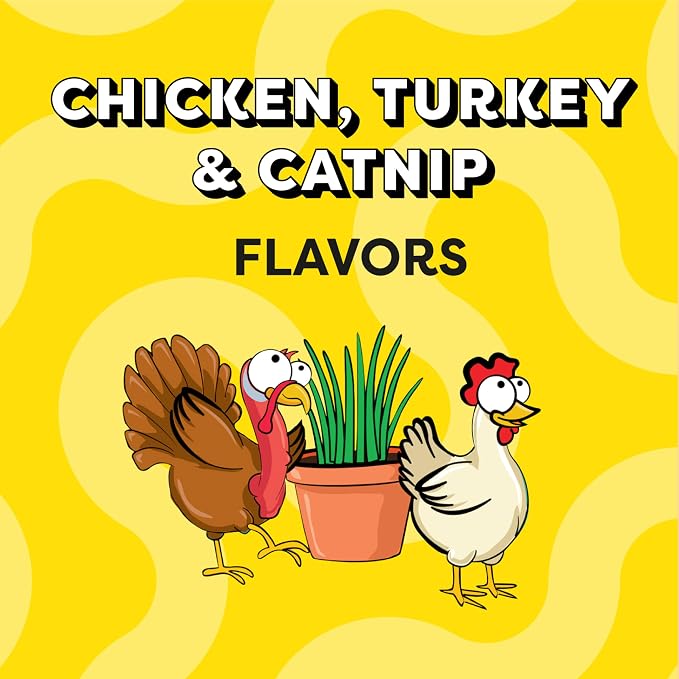 Temptations Cat Treat ShakeUps, Crunchy and Soft Cat Treats, Clucky Carnival, 2.47 oz. Pouches (Pack of 12)