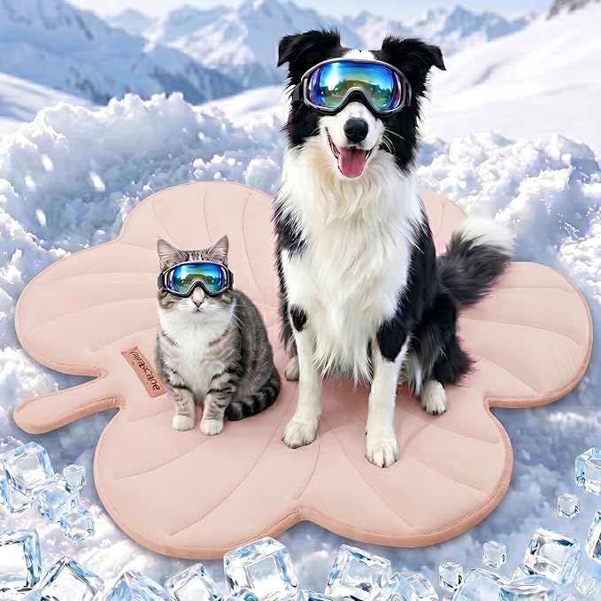 Vagascape Dog Cooling Mat, Washable Pet Cooling Mat, 47" x 45" Thick & Durable Large Cooling Mat for Dogs, Portable Foldable Premium Cooling Pad for Indoor, Outdoor, Travel, Camping, Patio and Beach