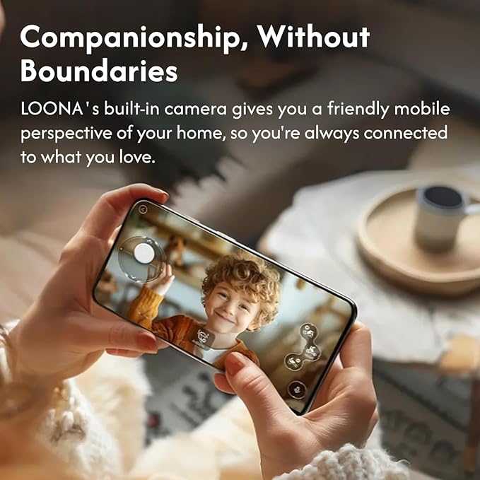 Loona Robot Pet Dog ChatGPT-4o Smart AI-Powered Companion Voice & Gesture Control, Real-Time Interaction Robotics Toys for Kids, Home Monitoring - Includes Charging Dock