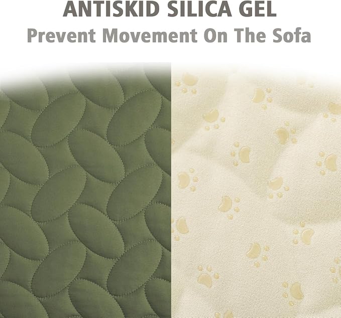Ameritex Pet Bed Cover Dog Bed Blanket for Sofa and Furniture Waterproof New Pattern Design (52x82 Inch, Green)