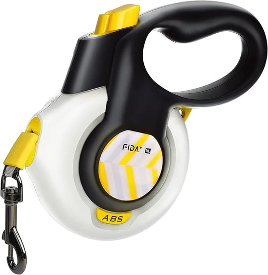 FIDA AutoBrake Retractable Dog Leash. Advanced Patented Design for Dog Pulling, 16 ft Heavy Duty No Pull Pet Walking Leash for Extra Large Breeds. Tangle Free, Soft Grip, X-Large Size.