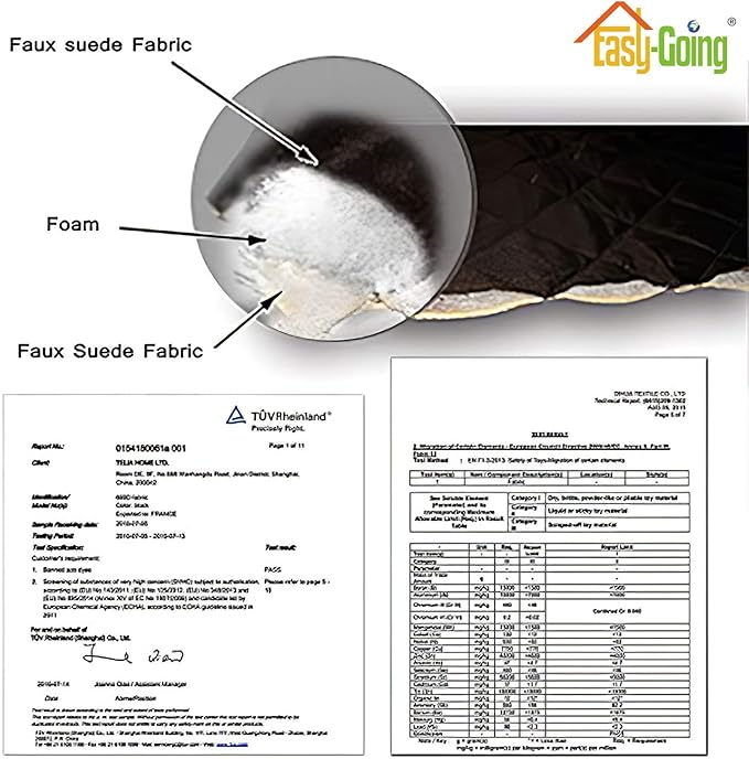 Easy-Going Reversible Couch Cover for 3 Cushion Couch Sofa Cover for Dogs Water Resistant Furniture Protector Cover with Foam Sticks Elastic Straps for Pet Cat (Sofa, Gray/Gray)