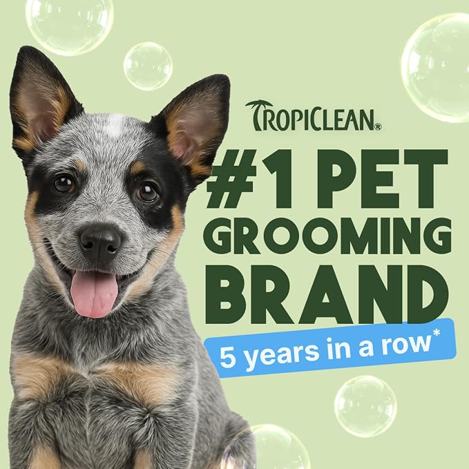 TropiClean Gentle Puppy Shampoo, Dog Shampoo for Allergies & Sensitive Skin, Professional Dog Shampoo, Made in USA, Gentle Coconut Scent, 1 Gallon