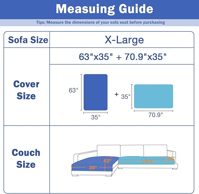 MYSKY HOME Couch Cover for Sofa, 100% Waterproof Couch Covers for Pets, Couch Covers for Dogs, L Shaped Non Slip 2 PCS Sofa Slipcovers, L Shape Sofa Cover Washable, Dark Grey, 35"x63"+35"x70.9"