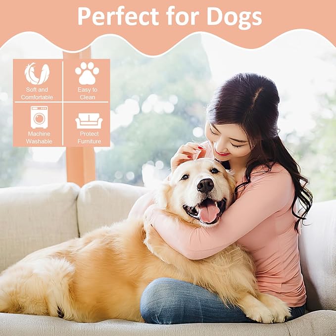 Dog Blankets for Medium Dogs, Cat, Premium Soft Dog Blankets for Small Dog Washable, Puppy Blanket Dogs Essentials for Puppies (1, Brown, 41" x 30")