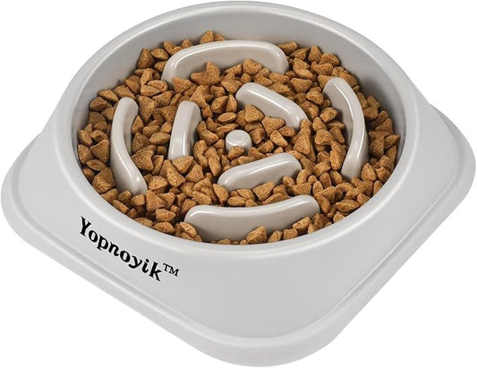 Slow Feeder Dog Bowls for Healthy Eating, Non-Slip and Anti-Choking Design, Reduces Bloating & Overeating for Large Dogs, Easy to Clean
