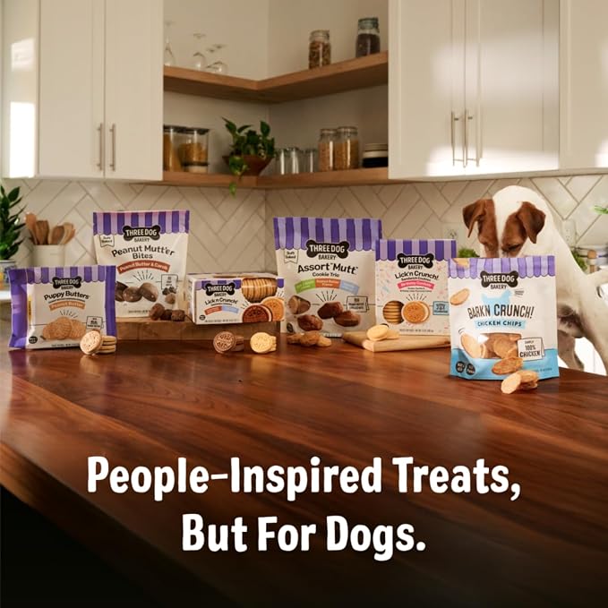 Three Dog Bakery Ultimate Celebration Cake Bites,Soft-Baked Dog Treats and Cookies with Real Ingredients,12 oz,(Pack of 2)