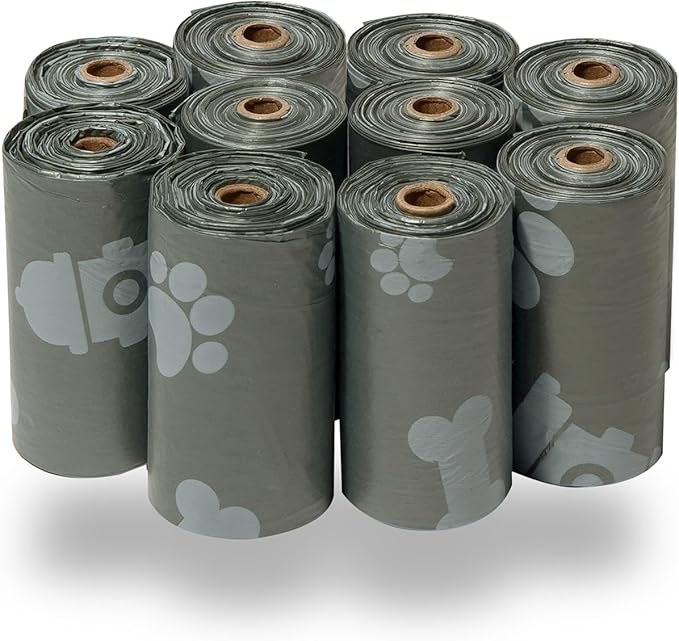 Best Pet Supplies Dog Poop Bags for Waste Refuse Cleanup, Doggy Roll Replacements for Outdoor Puppy Walking and Travel, Leak Proof and Tear Resistant, Thick Plastic - Assorted, 600 Bags