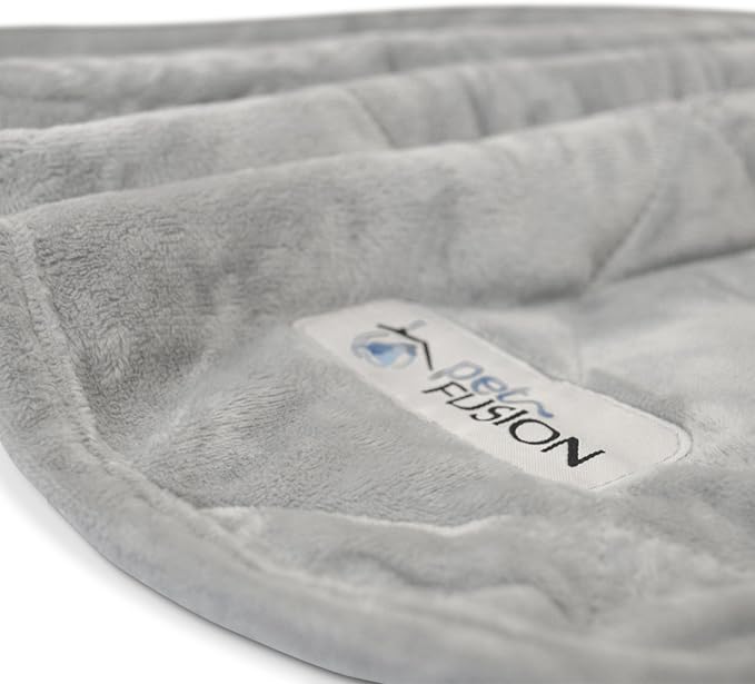 PetFusion Premium Dog & Cat Blanket | Ultra Soft, Available in Plush or Quilted; 2 Colors (Grey; Brown) | Perfect Blanket for Small Dogs & Large Dogs