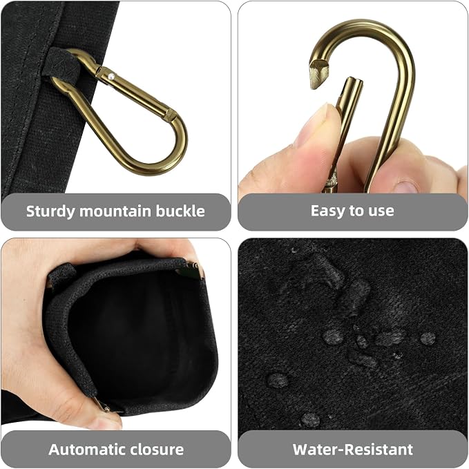 1 Pcs Pocket Pet Training Pouch,Dog Treat Pouch for Portable Pet Dog Walking Bag for Travel or Outdoor Use (Black)